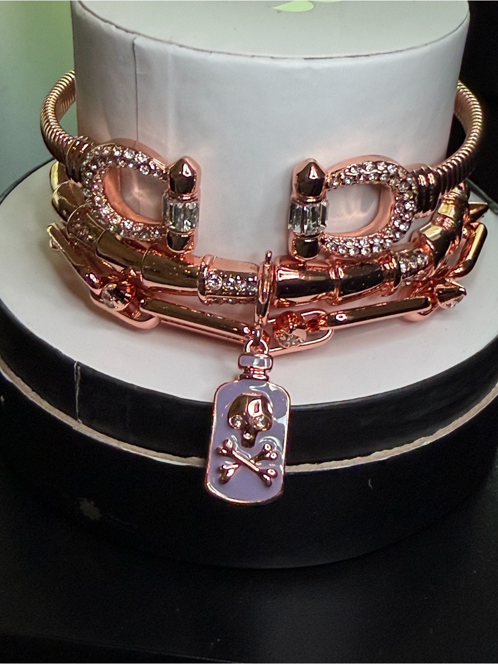 2025 Halloween stack Bracelet Set with Skull potion Charm